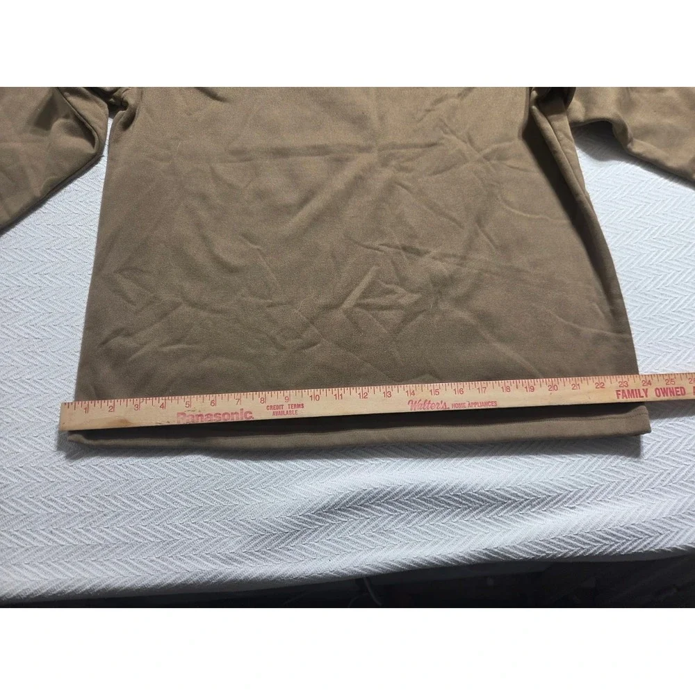 Guide Gear Men L Olive Brown Fleece Crewneck Sweatshirt Hunting Outdoor Pullover
